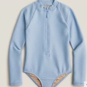 J.Crew Girls' ribbed rash guard one-piece with UPF 50+